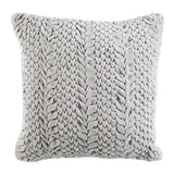 Safavieh Barlett Pillow XII23 Light Grey Cotton PLS878B-1818