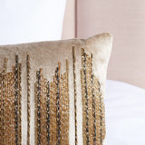 Safavieh Deston Darling Pillow XII23 Beige/ Gold/Copper Viscose/Cotton PLS880A-2424