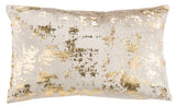 Safavieh Edmee Metallic Pillow XII23 Beige/Gold Viscose/Cotton PLS881A-2424