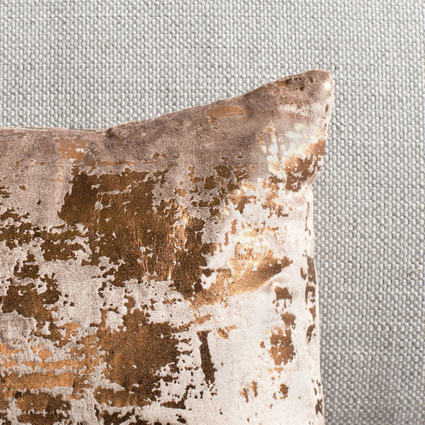 Safavieh Edmee Metallic Pillow XII23 Potato Brown/Copper Viscose/Cotton PLS881C-2424