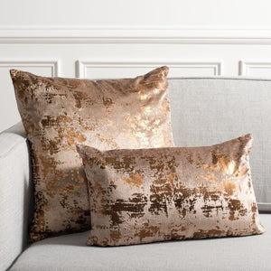 Safavieh Edmee Metallic Pillow XII23 Potato Brown/Copper Viscose/Cotton PLS881C-2424
