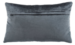 Safavieh Edmee Metallic Pillow XII23 Midnight Blue/Silver Viscose/Cotton PLS881D-2424