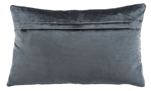 Safavieh Edmee Metallic Pillow XII23 Midnight Blue/Silver Viscose/Cotton PLS881D-2424
