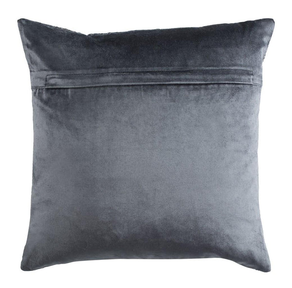 Safavieh Edmee Metallic Pillow XII23 Midnight Blue/Silver Viscose/Cotton PLS881D-2424