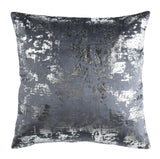 Safavieh Edmee Metallic Pillow XII23 Midnight Blue/Silver Viscose/Cotton PLS881D-2424