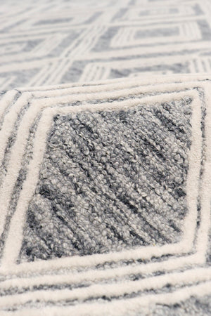 Pasargad Home Modern Hand-tufted Bamboo Silk & Wool Area Rug - Elegant Abstract Design For Sophisticated Spaces   Plt-1624 12x15