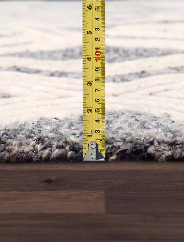 Pasargad Home Modern Hand-tufted Bamboo Silk & Wool Area Rug - Elegant Abstract Design For Sophisticated Spaces   Plt-1624 12x15