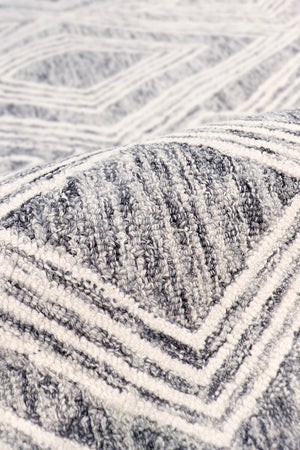 Pasargad Home Modern Hand-tufted Bamboo Silk & Wool Area Rug - Elegant Abstract Design For Sophisticated Spaces   Plt-1624rnd 6