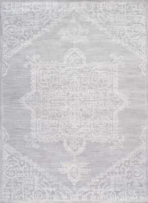 Pasargad Home Modern Hand-tufted Bamboo Silk & Wool Area Rug - Elegant Abstract Design For Sophisticated Spaces   Plt-5116 5x8