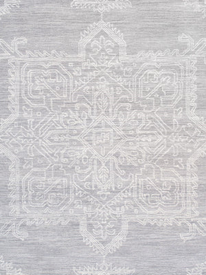 Pasargad Home Modern Hand-tufted Bamboo Silk & Wool Area Rug - Elegant Abstract Design For Sophisticated Spaces   Plt-5116 5x8