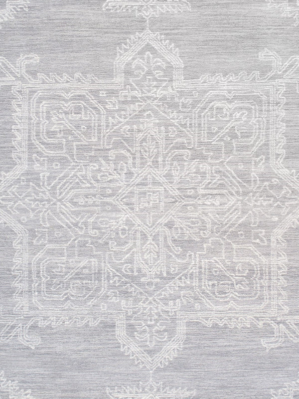 Pasargad Home Modern Hand-tufted Bamboo Silk & Wool Area Rug - Elegant Abstract Design For Sophisticated Spaces   Plt-5116 5x8