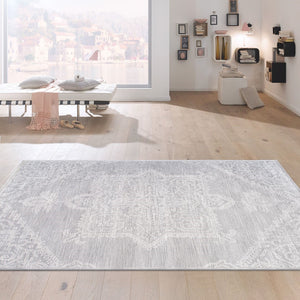 Pasargad Home Modern Hand-tufted Bamboo Silk & Wool Area Rug - Elegant Abstract Design For Sophisticated Spaces   Plt-5116 5x8