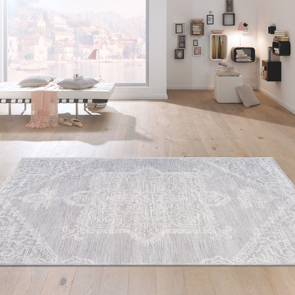 Pasargad Home Modern Hand-tufted Bamboo Silk & Wool Area Rug - Elegant Abstract Design For Sophisticated Spaces   Plt-5116 5x8