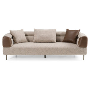 VIG Furniture Plume Modern Brown Fabric Sofa With Solid Ash Frame, Metal Legs, Plush Cushions For Cozy Living VGOD-ZW-24014-NH30173-5