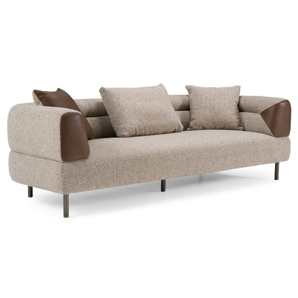 VIG Furniture Plume Modern Brown Fabric Sofa With Solid Ash Frame, Metal Legs, Plush Cushions For Cozy Living VGOD-ZW-24014-NH30173-5