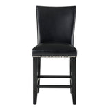 Steve Silver Camila Black Leatherette Counter chair, Set of 2 CM420CCKN