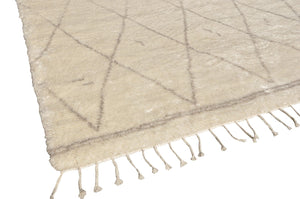 Pasargad Home Casablanca Moroccan Collection Hand-knotted Wool Area Rug - Luxurious & Cozy Design   Plw-01 6x9