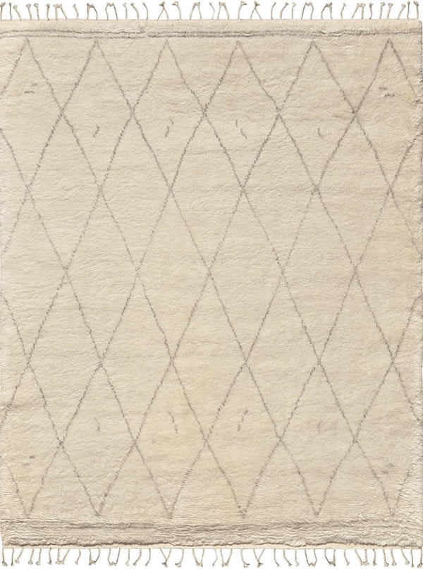 Pasargad Home Casablanca Moroccan Collection Hand-knotted Wool Area Rug - Luxurious & Cozy Design   Plw-01 6x9