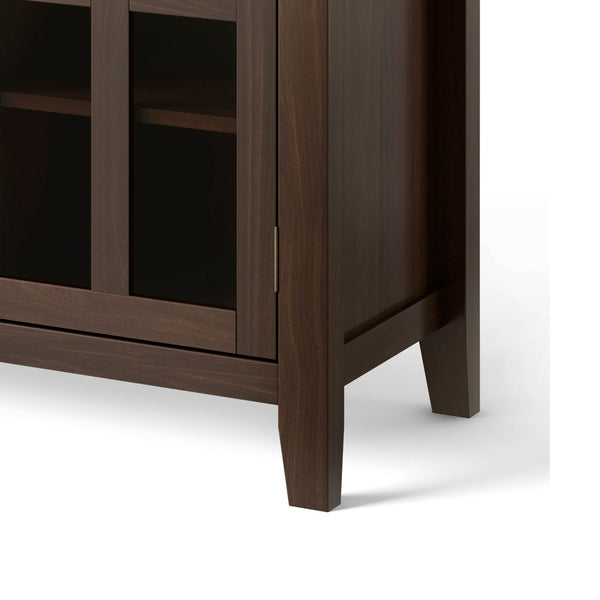 English Elm Artisan Tall Tv Media Stand - Rich Tobacco Brown, Solid Wood With Stylish Storage & Timeless Design B136P158411