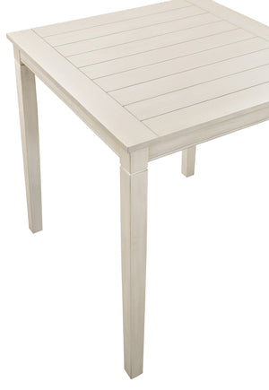 English Elm Steve Silver - Farmhouse 5-Pack Counter Dining Set Ivory – Plank-Top Table & Shaped Stool Seats, Compact Rustic Charm B081111835