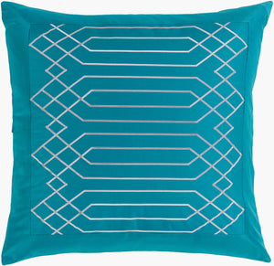 Surya Plaza 26"W X 26"L Cotton Sham From The Plaza Collection - Modern Style For A Chic Decor Update! Blue Cotton,Cotton Plz4002-es