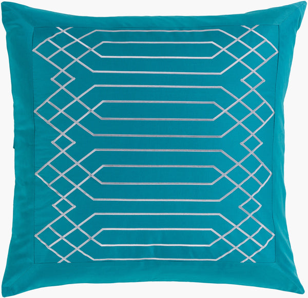 Surya Plaza 88"W X 92"L Cotton Duvet Set - Stylish Modern Design For Your Home Decor - 30 Day Warranty! Blue Cotton,Cotton Plz4002-fq