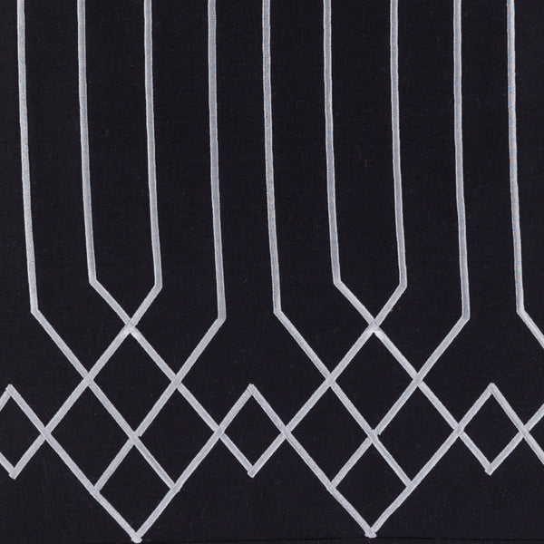 Surya Plaza 26"W X 26"L Cotton Sham From The Plaza Collection - Modern Style For A Chic Decor Update! Black Cotton,Cotton Plz4003-es