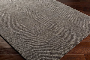 Surya Parma Hand Made Rug - 2' X 3' Scandinavian Modern Design In Wool & Viscose, Timeless Elegance! Charcoal Viscose,Wool Pma2302-23