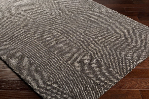 Surya Parma Hand Made Rug - 2' X 3' Scandinavian Modern Design In Wool & Viscose, Timeless Elegance! Charcoal Viscose,Wool Pma2302-23