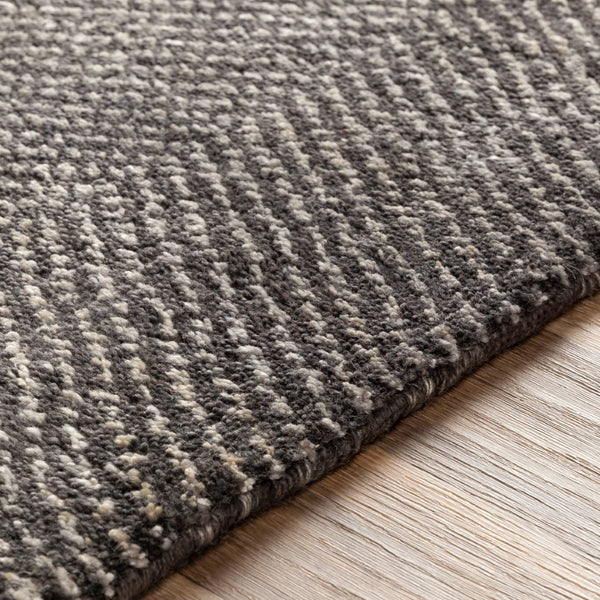 Surya Parma Hand Made Rug - 2' X 3' Scandinavian Modern Design In Wool & Viscose, Timeless Elegance! Charcoal Viscose,Wool Pma2302-23