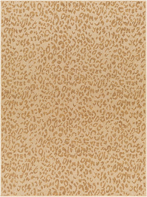 Livabliss Pismo Beach Flatweave Polypropylene Indoor Outdoor Rug for Entryway Patio Use Tan, Amber 2' x 2'11" PMB2300-23