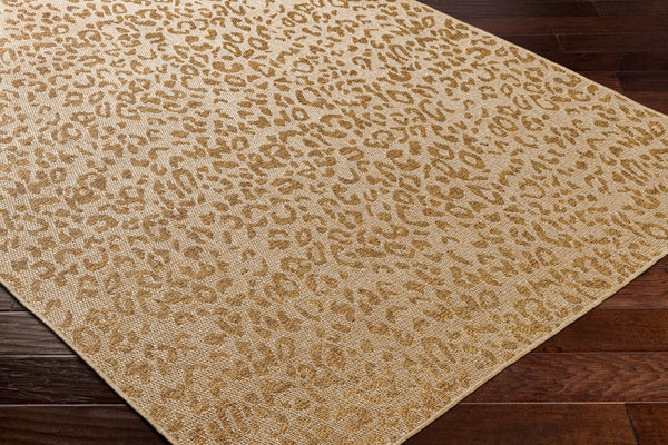 Livabliss Pismo Beach Flatweave Polypropylene Indoor Outdoor Rug for Entryway Patio Use Tan, Amber 7'10" x 7'10" Round PMB2300-710RD