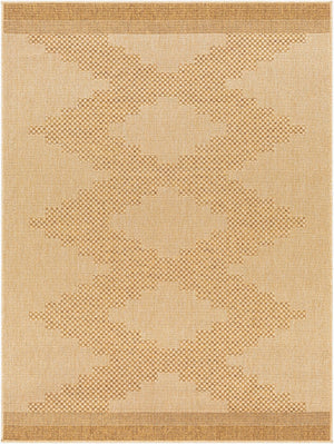 Livabliss Pismo Beach Flatweave Polypropylene Area Rug for Indoor Outdoor High Traffic Spaces Tan, Amber 9'2" x 12' PMB2301-9212