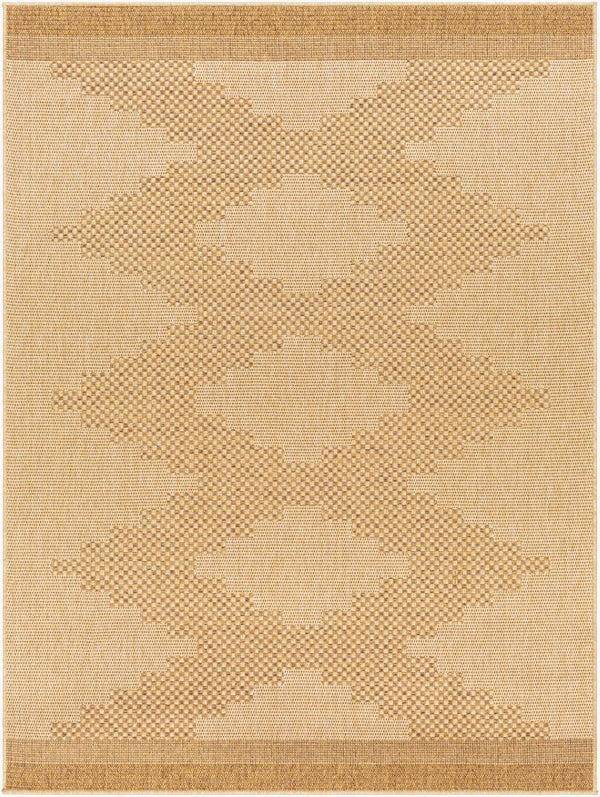 Livabliss Pismo Beach Flatweave Polypropylene Area Rug for Indoor Outdoor High Traffic Spaces Tan, Amber 9'2" x 12' PMB2301-9212