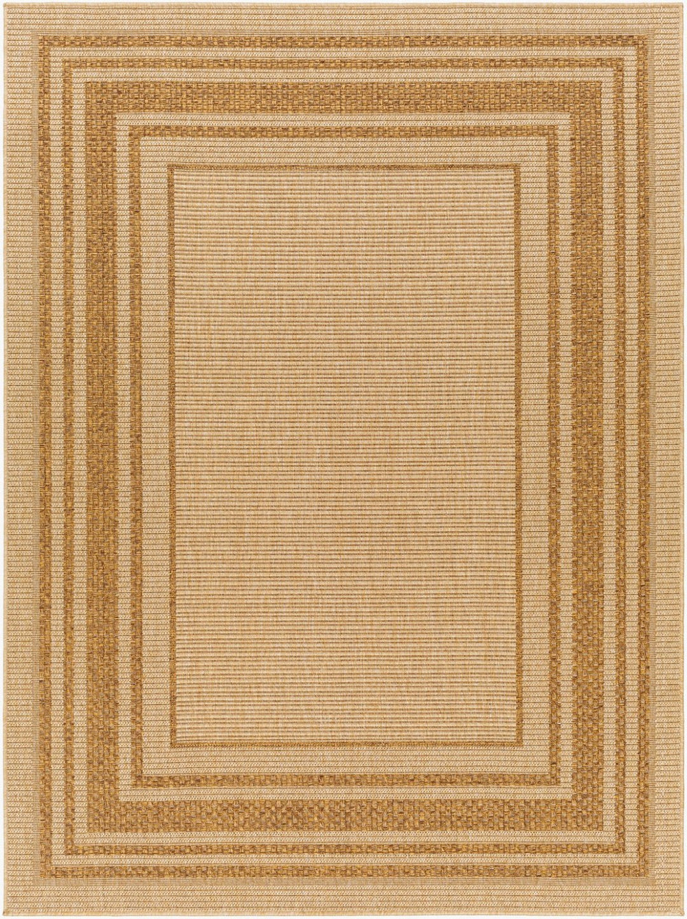 Livabliss Pismo Beach Geometric Polypropylene Outdoor Rug Weather Resistant Patio Accent Tan, Amber 2' x 2'11" PMB2304-23