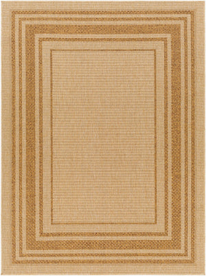 Livabliss Pismo Beach Geometric Polypropylene Outdoor Rug Weather Resistant Patio Accent Tan, Amber 2' x 2'11" PMB2304-23