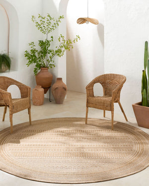 Livabliss Pismo Flatweave Polypropylene Area Rug for High Traffic Dining and Entryway Spaces PMB2306-710RD