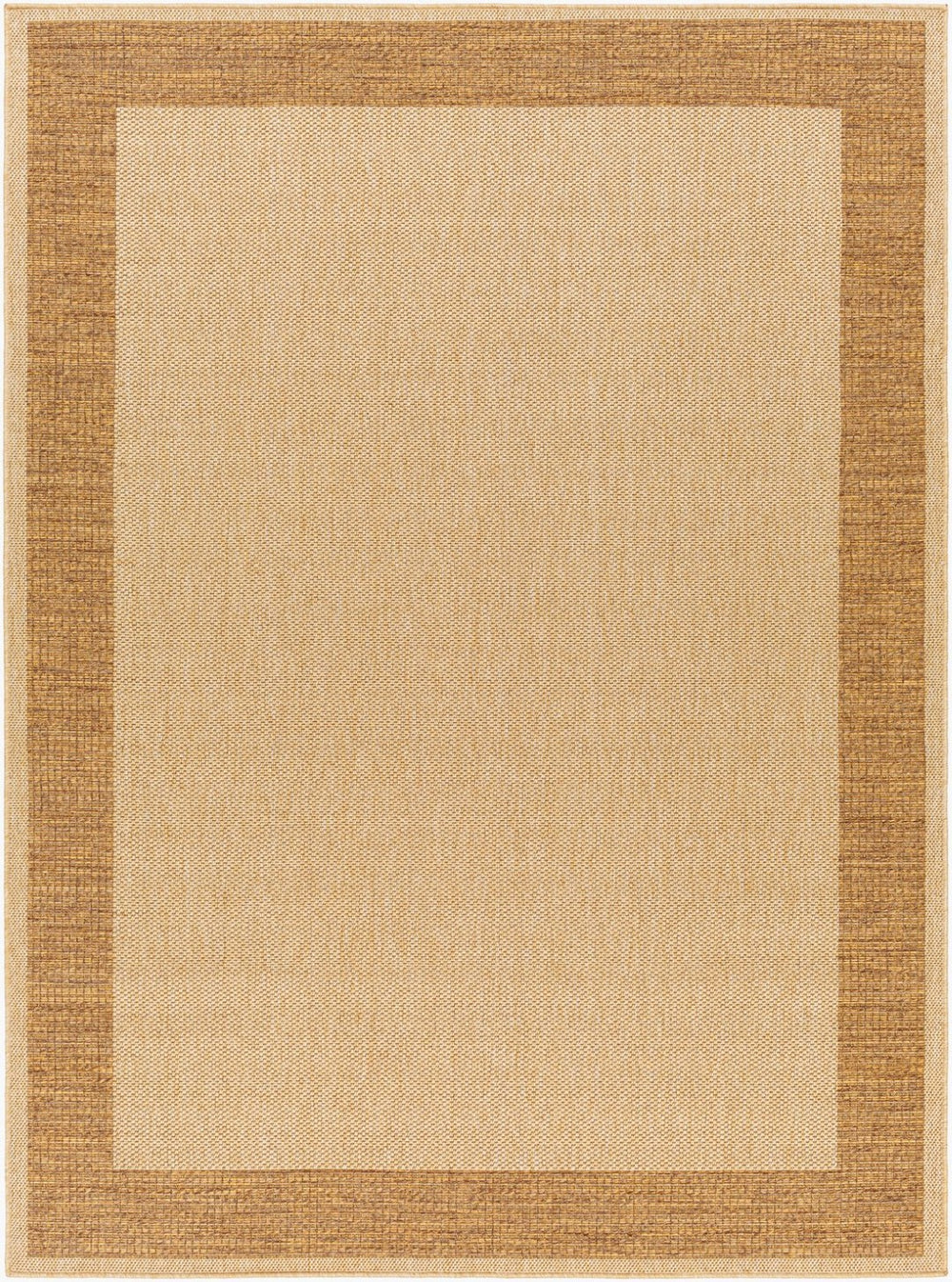 Livabliss Pismo Beach Flatweave Polypropylene Indoor Outdoor Rug for Entryways and Patios Amber, Tan 2' x 2'11" PMB2309-23