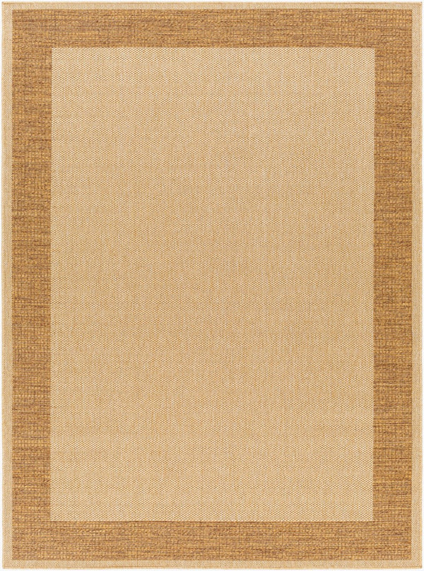 Livabliss Pismo Beach Flatweave Polypropylene Indoor Outdoor Rug for Entryways and Patios Amber, Tan 2' x 2'11" PMB2309-23