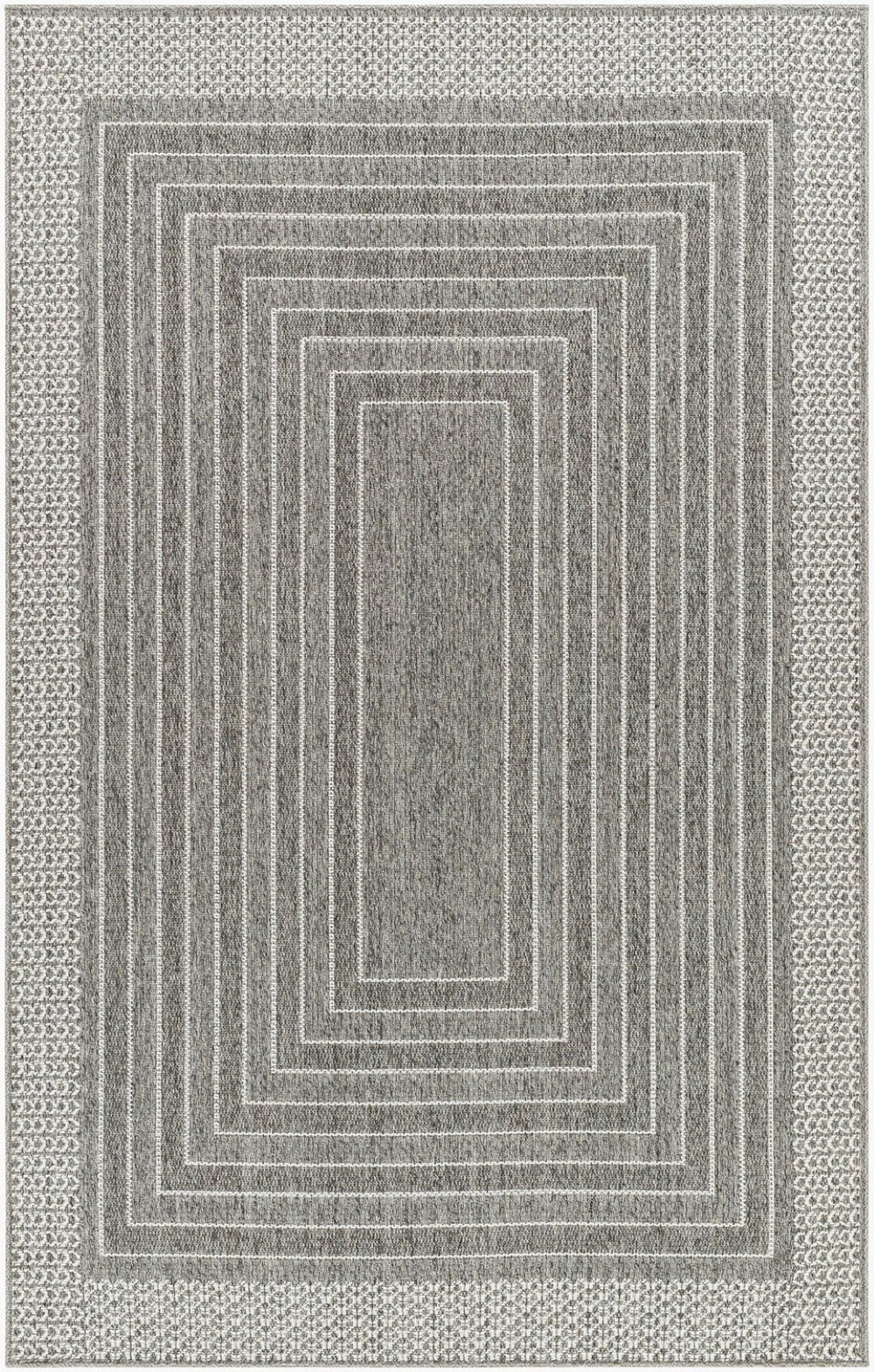 Livabliss Pismo Beach Flatweave Polypropylene Rug Moisture Resistant Indoor Outdoor Accent Medium Gray, Gr 1'11" x 2'11" PMB2313-23