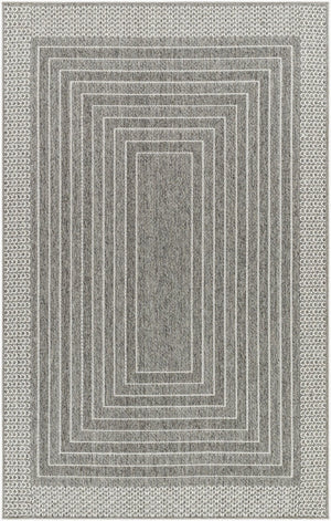 Livabliss Pismo Beach Flatweave Polypropylene Rug Moisture Resistant Indoor Outdoor Accent Medium Gray, Gr 1'11" x 2'11" PMB2313-23
