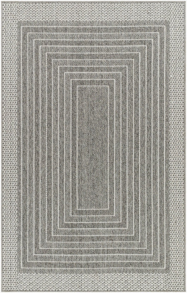 Livabliss Pismo Beach Flatweave Polypropylene Rug Moisture Resistant Indoor Outdoor Accent Medium Gray, Gr 1'11" x 2'11" PMB2313-23