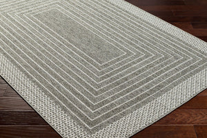 Livabliss Pismo Beach Flatweave Polypropylene Rug Moisture Resistant Indoor Outdoor Accent Medium Gray, Gr 1'11" x 2'11" PMB2313-23
