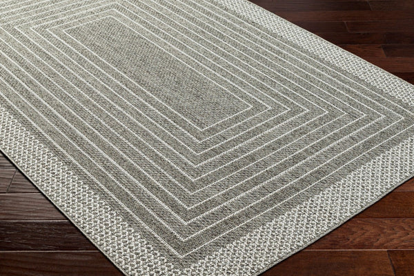 Livabliss Pismo Beach Flatweave Polypropylene Rug Moisture Resistant Indoor Outdoor Accent Medium Gray, Gr 1'11" x 2'11" PMB2313-23