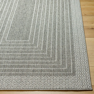 Livabliss Pismo Beach Flatweave Polypropylene Rug Moisture Resistant Indoor Outdoor Accent Medium Gray, Gr 1'11" x 2'11" PMB2313-23