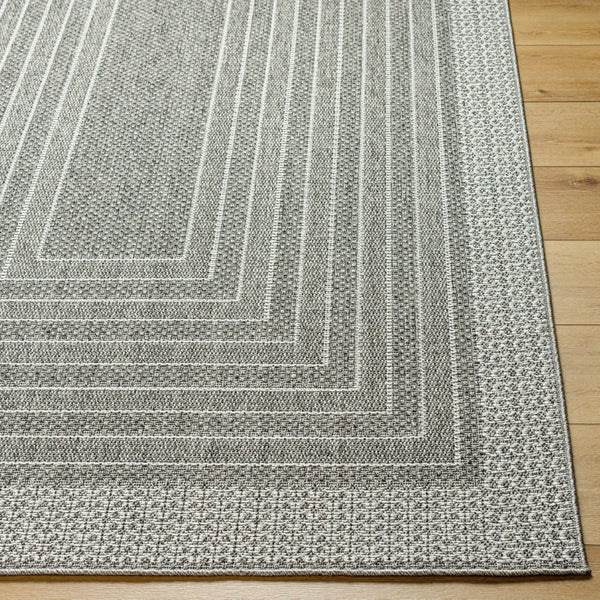 Livabliss Pismo Beach Flatweave Polypropylene Rug Moisture Resistant Indoor Outdoor Accent Medium Gray, Gr 1'11" x 2'11" PMB2313-23