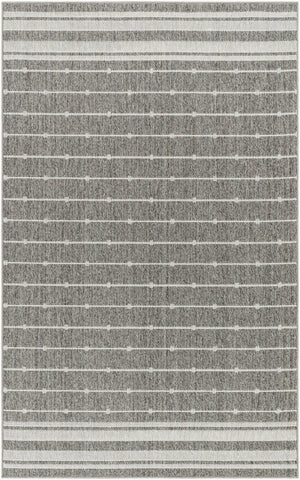 Livabliss Pismo Beach Polypropylene Indoor Outdoor Area Rug Durable Woven Patio Living Room Tan, White 7'10" x 10' PMB2318-71010