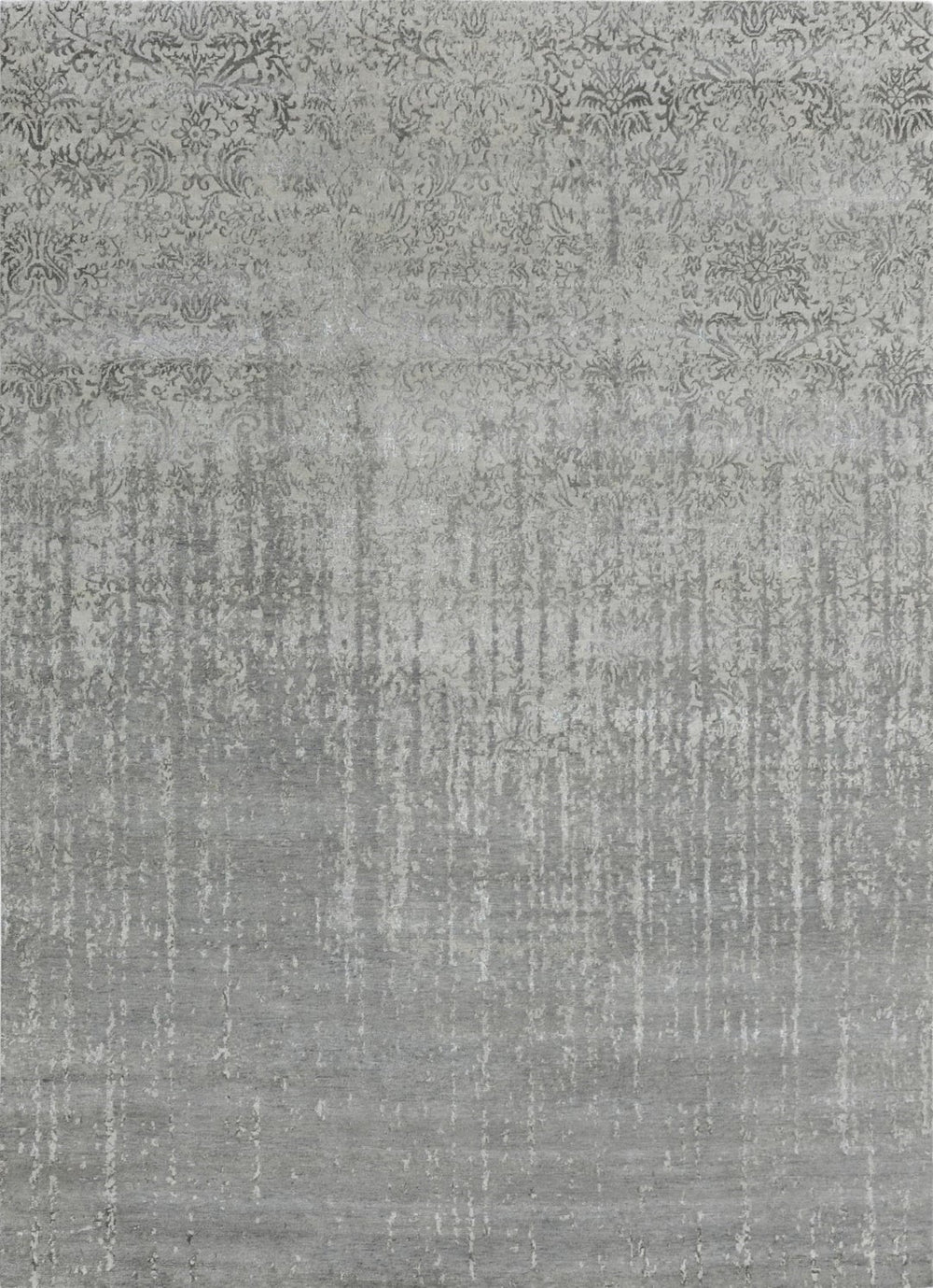 Pasargad Home Transitional Collection Hand-knotted Silk & Wool Area Rug For Modern Elegance   Pmd-825c 8x10