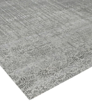 Pasargad Home Transitional Collection Hand-knotted Silk & Wool Area Rug For Modern Elegance   Pmd-825c 8x10