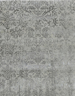 Pasargad Home Transitional Collection Hand-knotted Silk & Wool Area Rug For Modern Elegance   Pmd-825c 8x10